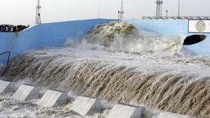 Telangana CM K. Chandrashekar Rao is expected to inaugurate the pumping station on August 14.(Digpu) Telangana CM K. Chandrashekar Rao is expected to inaugurate the pumping station on August 14.(Digpu)