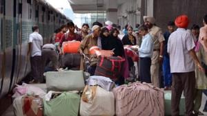 Railway commuters were inconvenienced on Sunday owing to the derailment of a goods train at Thane railway station, technical glitch on a local train on the trans-harbour line and maintenance blocks on the western and harbour lines.(ANI (Representative Image)) Railway commuters were inconvenienced on Sunday owing to the derailment of a goods train at Thane railway station, technical glitch on a local train on the trans-harbour line and maintenance blocks on the western and harbour lines.(ANI (Representative Image))