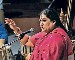 Shubha Mudgal performing in Bhopal on July 18, 2015.(Praveen Bajpai/Hindustan Times) Shubha Mudgal performing in Bhopal on July 18, 2015.(Praveen Bajpai/Hindustan Times)