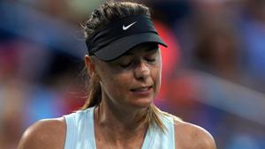 Maria Sharapova (RUS) reacts against Alison Riske (USA)(USA TODAY Sports) Maria Sharapova (RUS) reacts against Alison Riske (USA)(USA TODAY Sports)