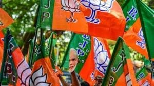 Ten legislators of the Sikkim Democratic Front (SDF) on Tuesday joined the Bharatiya Janata Party (BJP) in Delhi.(PTI Photo) Ten legislators of the Sikkim Democratic Front (SDF) on Tuesday joined the Bharatiya Janata Party (BJP) in Delhi.(PTI Photo)