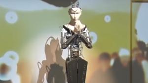 The android Kannon, based on the Buddhist deity of mercy, preaches sermons at Kodaiji temple in Kyoto, and its human colleagues predict that with artificial intelligence it could one day acquire unlimited wisdom.(YouTube) The android Kannon, based on the Buddhist deity of mercy, preaches sermons at Kodaiji temple in Kyoto, and its human colleagues predict that with artificial intelligence it could one day acquire unlimited wisdom.(YouTube)