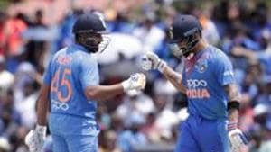 File image of India cricketers Virat Kohli and Rohit Sharma.(AP) File image of India cricketers Virat Kohli and Rohit Sharma.(AP)