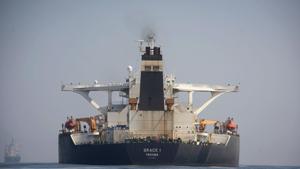 A stern view of the Grace 1 super tanker in the British territory of Gibraltar, Thursday, Aug. 15, 2019, seized last month in a British Royal Navy operation off Gibraltar.(Photo: AP) A stern view of the Grace 1 super tanker in the British territory of Gibraltar, Thursday, Aug. 15, 2019, seized last month in a British Royal Navy operation off Gibraltar.(Photo: AP)
