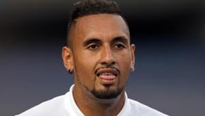 Nick Kyrgios (AUS) reacts against Lorenzo Sonego (ITA).(USA TODAY Sports) Nick Kyrgios (AUS) reacts against Lorenzo Sonego (ITA).(USA TODAY Sports)