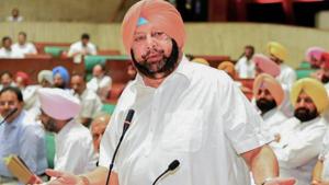Punjab Chief Minister Capt Amarinder Singh speaks during Vidhan Sabha session, in Chandigarh(PTI) Punjab Chief Minister Capt Amarinder Singh speaks during Vidhan Sabha session, in Chandigarh(PTI)