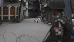 Restrictions and night curfews were imposed in several districts of Jammu and Kashmir after the Centre decided to scrap Article 370 of the Constitution.(AP file photo) Restrictions and night curfews were imposed in several districts of Jammu and Kashmir after the Centre decided to scrap Article 370 of the Constitution.(AP file photo)
