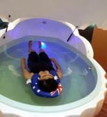 A flotation therapy session underway at Shalom, Pune. A flotation therapy session underway at Shalom, Pune.