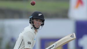 New Zealand's Tim Southee plays a shot during the third day of the first test cricket match between Sri Lanka and New Zealand in Galle, Sri Lanka, Friday, Aug. 16, 2019. (AP Photo/Eranga Jayawardena)(AP) New Zealand's Tim Southee plays a shot during the third day of the first test cricket match between Sri Lanka and New Zealand in Galle, Sri Lanka, Friday, Aug. 16, 2019. (AP Photo/Eranga Jayawardena)(AP)