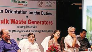 Maheshwari, who was the district magistrate of Ghaziabad before becoming Noida CEO, said Ghaziabad significantly improved its Swachh Survekshan ranking from 300 to 13 in two years.(HT image) Maheshwari, who was the district magistrate of Ghaziabad before becoming Noida CEO, said Ghaziabad significantly improved its Swachh Survekshan ranking from 300 to 13 in two years.(HT image)