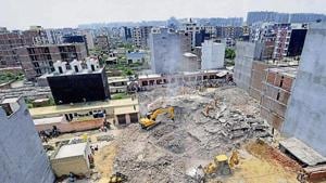 Gupta said that the officials were responsible for ensuring safety norms were adhered to during development work in Shahberi.(HT image) Gupta said that the officials were responsible for ensuring safety norms were adhered to during development work in Shahberi.(HT image)