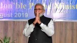 Prime Minister Narendra Modi on Sunday pitched for extensive cooperation between India and Bhutan(MEA/Twitter) Prime Minister Narendra Modi on Sunday pitched for extensive cooperation between India and Bhutan(MEA/Twitter)