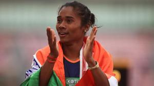 A file photo of Indian athlete Hima Das.(Getty Images for IAAF) A file photo of Indian athlete Hima Das.(Getty Images for IAAF)