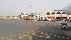 The incident occured at the Jai Prakash Narayan International airport at Patna.(HT Photo) The incident occured at the Jai Prakash Narayan International airport at Patna.(HT Photo)