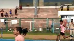 Rameshwar Gurjar billed as future ‘Usain Bolt’ of MP came last in the trials held in Bhopal’s TT Nagar stadium(HT Photo)