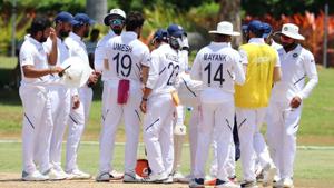 India bundled out West Indies ‘A’ for 181(BCCI Twitter) India bundled out West Indies ‘A’ for 181(BCCI Twitter)