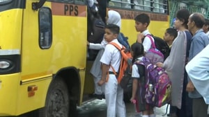 Officials said the government has made necessary arrangements for opening of 190 primary schools in Srinagar city as security forces remained deployed in most of the Valley.(ANI/Twitter) Officials said the government has made necessary arrangements for opening of 190 primary schools in Srinagar city as security forces remained deployed in most of the Valley.(ANI/Twitter)