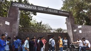 Directions given to all the government colleges in the state to put in place sports infrastructure and other sports facilities.(Sanjeev Verma/HT PHOTO) Directions given to all the government colleges in the state to put in place sports infrastructure and other sports facilities.(Sanjeev Verma/HT PHOTO)
