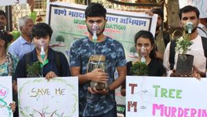 Group of protesters has demonstrated in Nepal’s capital against plans to cut down millions of trees for an international airport.(HT Photo/ Representational image) Group of protesters has demonstrated in Nepal’s capital against plans to cut down millions of trees for an international airport.(HT Photo/ Representational image)