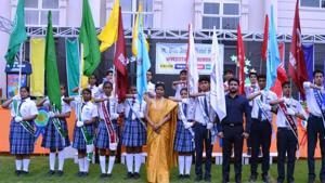 The leaders pledged to fulfil their duties to the best of their ability(HT) The leaders pledged to fulfil their duties to the best of their ability(HT)