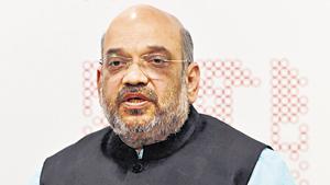 Union Home Minister Amit Shah said normalcy would return to Kashmir sooner than later.(PTI) Union Home Minister Amit Shah said normalcy would return to Kashmir sooner than later.(PTI)