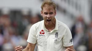 File image of England cricketer Stuart Broad.(AP) File image of England cricketer Stuart Broad.(AP)