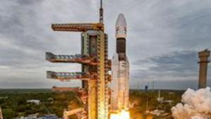 Sriharikota: India’s second Moon mission Chandrayaan-2 lifts off onboard GSLV Mk III-M1 launch vehicle from Satish Dhawan Space Center at Sriharikota in Andhra Pradesh, Monday, July 22, 2019.(PTI) Sriharikota: India’s second Moon mission Chandrayaan-2 lifts off onboard GSLV Mk III-M1 launch vehicle from Satish Dhawan Space Center at Sriharikota in Andhra Pradesh, Monday, July 22, 2019.(PTI)