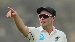 Tim Southee during the first test match between Sri Lanka and New Zealand in Galle.(AP) Tim Southee during the first test match between Sri Lanka and New Zealand in Galle.(AP)