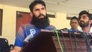 A file photo of former Pakistan cricketer Misbah-ul-Haq.(Twitter) A file photo of former Pakistan cricketer Misbah-ul-Haq.(Twitter)