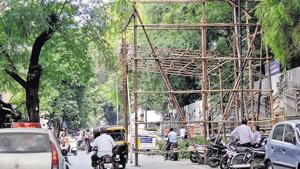 There are currently 3,332 mandals registered with the police and some of them were fined last year for violation of noise-related norms and encroaching public space. A Ganpati mandap in Sadashiv peth on Tuesday.(Ravindra Joshi/HT PHOTO) There are currently 3,332 mandals registered with the police and some of them were fined last year for violation of noise-related norms and encroaching public space. A Ganpati mandap in Sadashiv peth on Tuesday.(Ravindra Joshi/HT PHOTO)