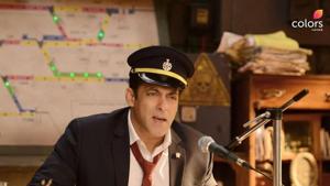 Salman Khan turns station master in the new promo for Bigg Boss 13. Salman Khan turns station master in the new promo for Bigg Boss 13.