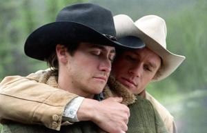 Jake Gyllenhal and Heath Ledger caused more hearts to flutter than anyone would have thought, in Brokeback Mountain. Jake Gyllenhal and Heath Ledger caused more hearts to flutter than anyone would have thought, in Brokeback Mountain.