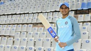 Indian cricketer Shubman Gill at PCA Stadium in Mohali.(HT Photo) Indian cricketer Shubman Gill at PCA Stadium in Mohali.(HT Photo)