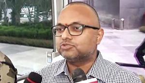 Karti Chidambaram addressing media in New Delhi on Thursday.(ANI photo) Karti Chidambaram addressing media in New Delhi on Thursday.(ANI photo)