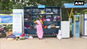 The shelf is named as “People’s wall.”(Twitter/@ANI) The shelf is named as “People’s wall.”(Twitter/@ANI)