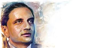Renowned physicist Vikram Sarabhai is considered the father figure of India’s space programme. He is also lauded for initiatives such as establishing reputable institutions and developing nuclear power.(Illustration: Gajanan Nirphale) Renowned physicist Vikram Sarabhai is considered the father figure of India’s space programme. He is also lauded for initiatives such as establishing reputable institutions and developing nuclear power.(Illustration: Gajanan Nirphale)