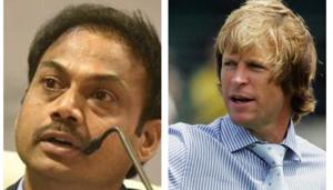 India chairman of selectors MSK Prasad (L) and Jonty Rhodes (L)(HT Collage) India chairman of selectors MSK Prasad (L) and Jonty Rhodes (L)(HT Collage)