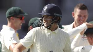 Leeds: England's Joe Root walks from the field after he was dismissed for no score.(AP) Leeds: England's Joe Root walks from the field after he was dismissed for no score.(AP)