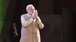 Prime Minister Narendra Modi greets Indian community in France at UNESCO HQ in Paris,France, Friday, Aug 23, 2019.(Photo: Twitter/ @MEAIndia) Prime Minister Narendra Modi greets Indian community in France at UNESCO HQ in Paris,France, Friday, Aug 23, 2019.(Photo: Twitter/ @MEAIndia)