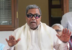 Former Karnataka chief minister Siddaramaiah at a press conference in Bengaluru .(PTI) Former Karnataka chief minister Siddaramaiah at a press conference in Bengaluru .(PTI)