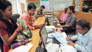 In FY19, the government had infused more than Rs1 trillion in public sector banks. The last tranche of Rs48,239 crore in February had allowed six lenders to exit the Reserve Bank of India’s (RBI’s) prompt corrective action (PCA) scheme.(Mint file) In FY19, the government had infused more than Rs1 trillion in public sector banks. The last tranche of Rs48,239 crore in February had allowed six lenders to exit the Reserve Bank of India’s (RBI’s) prompt corrective action (PCA) scheme.(Mint file)