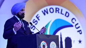 National Rifle Association of India (NRAI) president Raninder Singh.(Hindustan Times via Getty Images) National Rifle Association of India (NRAI) president Raninder Singh.(Hindustan Times via Getty Images)
