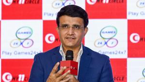 Former cricketer and 'My 11 Circle' brand ambassador Sourav Ganguly.(PTI) Former cricketer and 'My 11 Circle' brand ambassador Sourav Ganguly.(PTI)