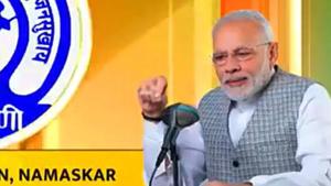 Prime Minister Narendra Modi emphasized on teachings of Lord Krishna on his recent ‘Mann Ki Baat’.(ANI photo) Prime Minister Narendra Modi emphasized on teachings of Lord Krishna on his recent ‘Mann Ki Baat’.(ANI photo)