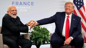 US President Donald Trump with Prime Minister Narendra Modi, Biarritz, France, August 26, 2019. REUTERS/Carlos Barria(REUTERS) US President Donald Trump with Prime Minister Narendra Modi, Biarritz, France, August 26, 2019. REUTERS/Carlos Barria(REUTERS)