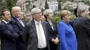 G7 leaders close their summit Monday with discussion of world problems including the fires ravaging the Amazon rainforest.(AP photo) G7 leaders close their summit Monday with discussion of world problems including the fires ravaging the Amazon rainforest.(AP photo)