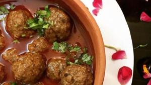 Mastane Kofte — minced meat balls cooked in a spicy gravy by chef Sugandha Saxena(Photo: Shagun Raizada) Mastane Kofte — minced meat balls cooked in a spicy gravy by chef Sugandha Saxena(Photo: Shagun Raizada)