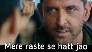 Hrithik Roshan in a still from War, which also stars Tiger Shroff. Hrithik Roshan in a still from War, which also stars Tiger Shroff.