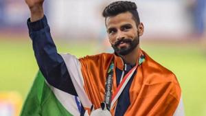 File image of Indian athlete Arpinder Singh.(PTI) File image of Indian athlete Arpinder Singh.(PTI)