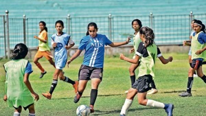 The existing football and athletics stadium has a capacity to seat 12,000 people and has hosted numerous international football matches since it was opened in the year 2000. Image used for representational purpose only.(Sanchit Khanna/HT PHOTO) The existing football and athletics stadium has a capacity to seat 12,000 people and has hosted numerous international football matches since it was opened in the year 2000. Image used for representational purpose only.(Sanchit Khanna/HT PHOTO)